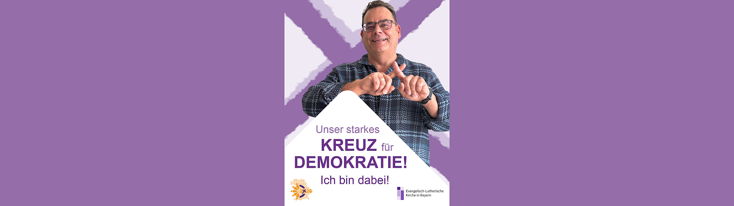 Unser starkes Kreuz für Demokratie! Ich bin dabei!